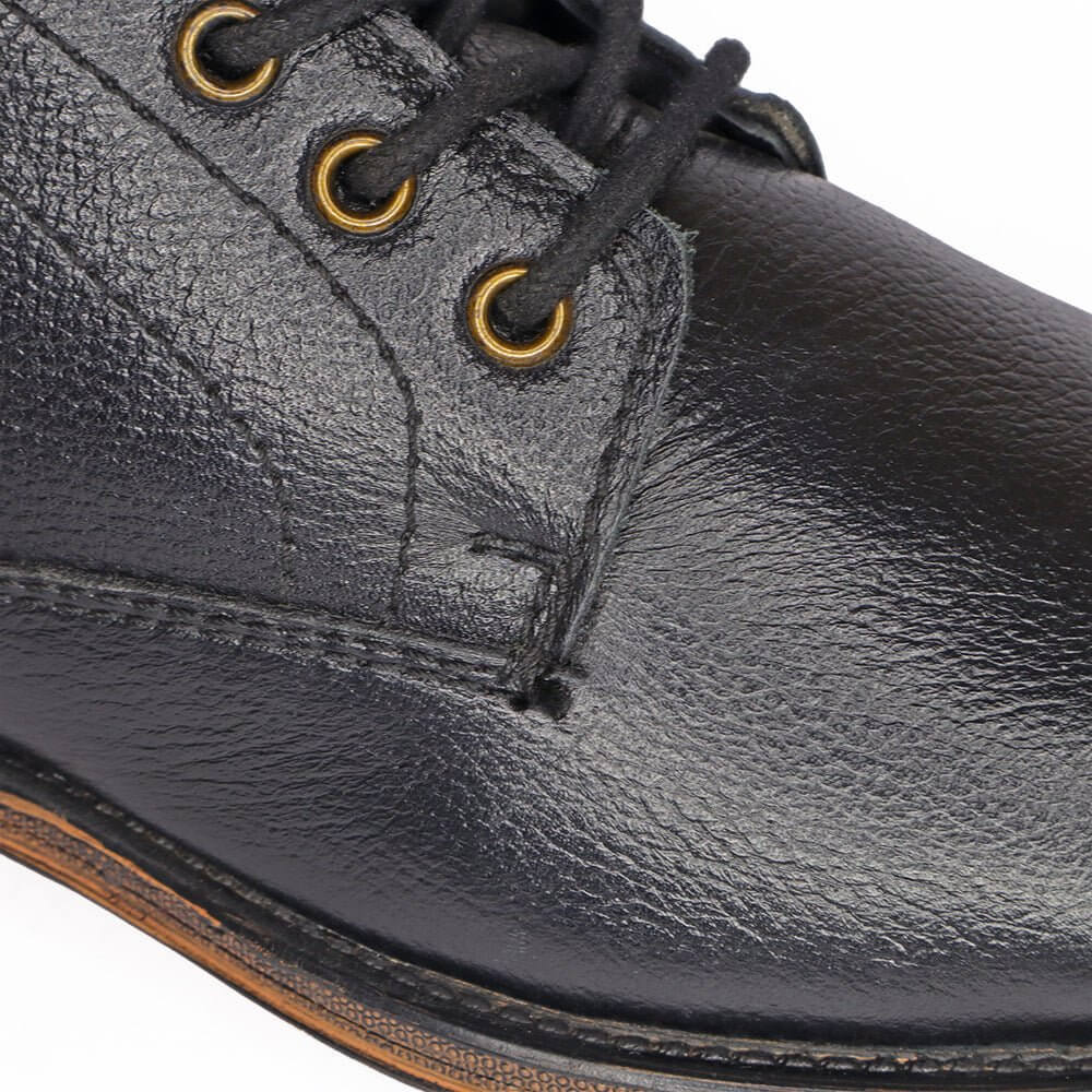 COMFITOES BLACK LEATHER BOOTS - Comfitoes Footwear Pvt. Ltd.