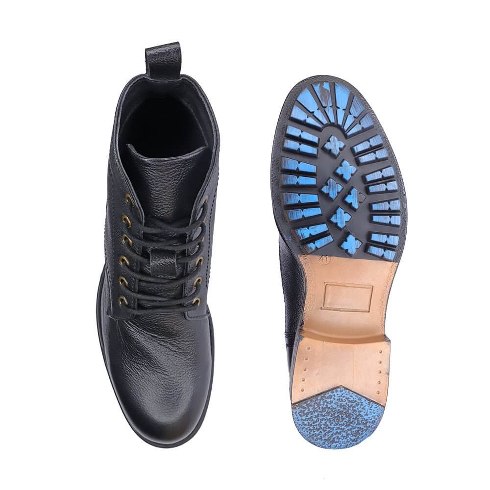 COMFITOES BLACK LEATHER BOOTS FOR MEN - Comfitoes Footwear Pvt. Ltd.