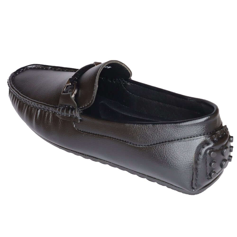 COMFITOES SYENTHETIC BLACK BUCKLED CASUAL LOAFER FOR MEN - Comfitoes Footwear Pvt. Ltd.
