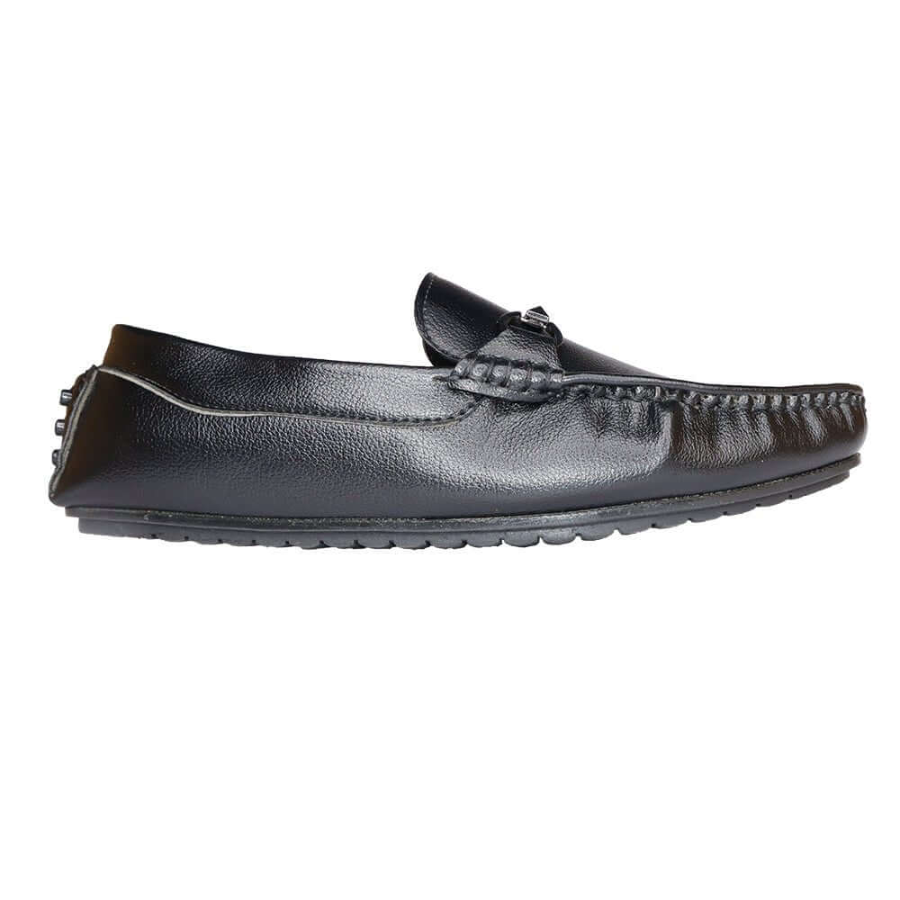 COMFITOES SYENTHETIC BLACK BUCKLED CASUAL LOAFER FOR MEN - Comfitoes Footwear Pvt. Ltd.