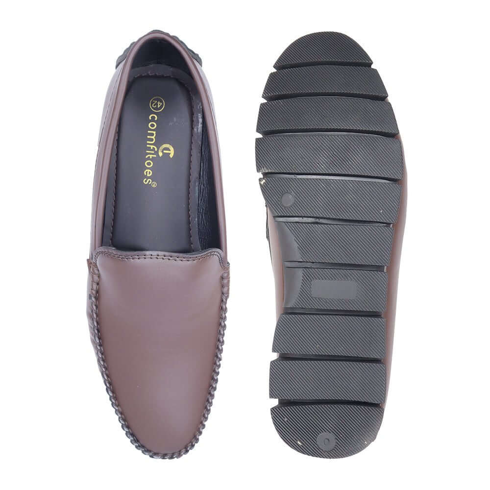 COMFITOES SYENTHETIC BROWN CASUAL LOAFER FOR MEN - Comfitoes Footwear Pvt. Ltd.