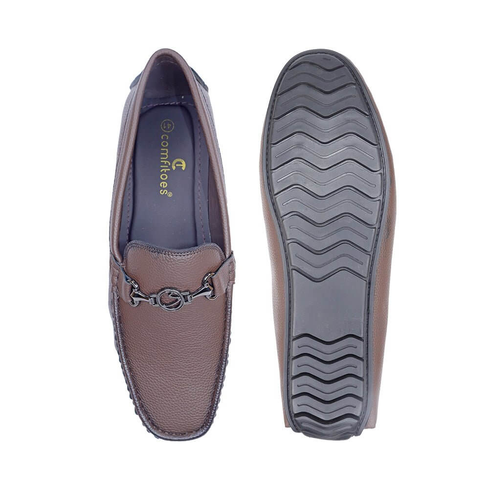 COMFITOES SYENTHETIC BROWN CASUAL LOAFER FOR MEN - Comfitoes Footwear Pvt. Ltd.