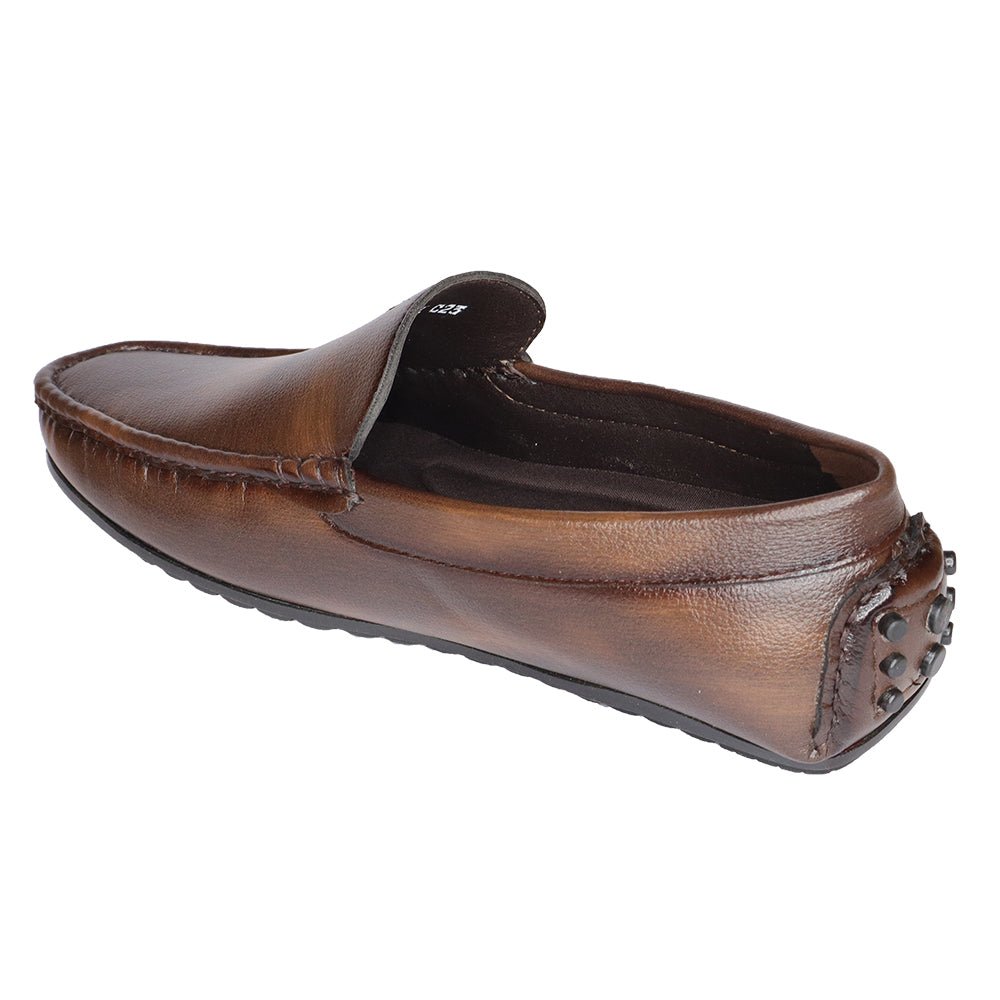 PREMIUM ORTHOPEDIC VEGAN LEATHER BROWN CASUAL LOAFER FOR MEN - Comfitoes Footwear Pvt. Ltd.