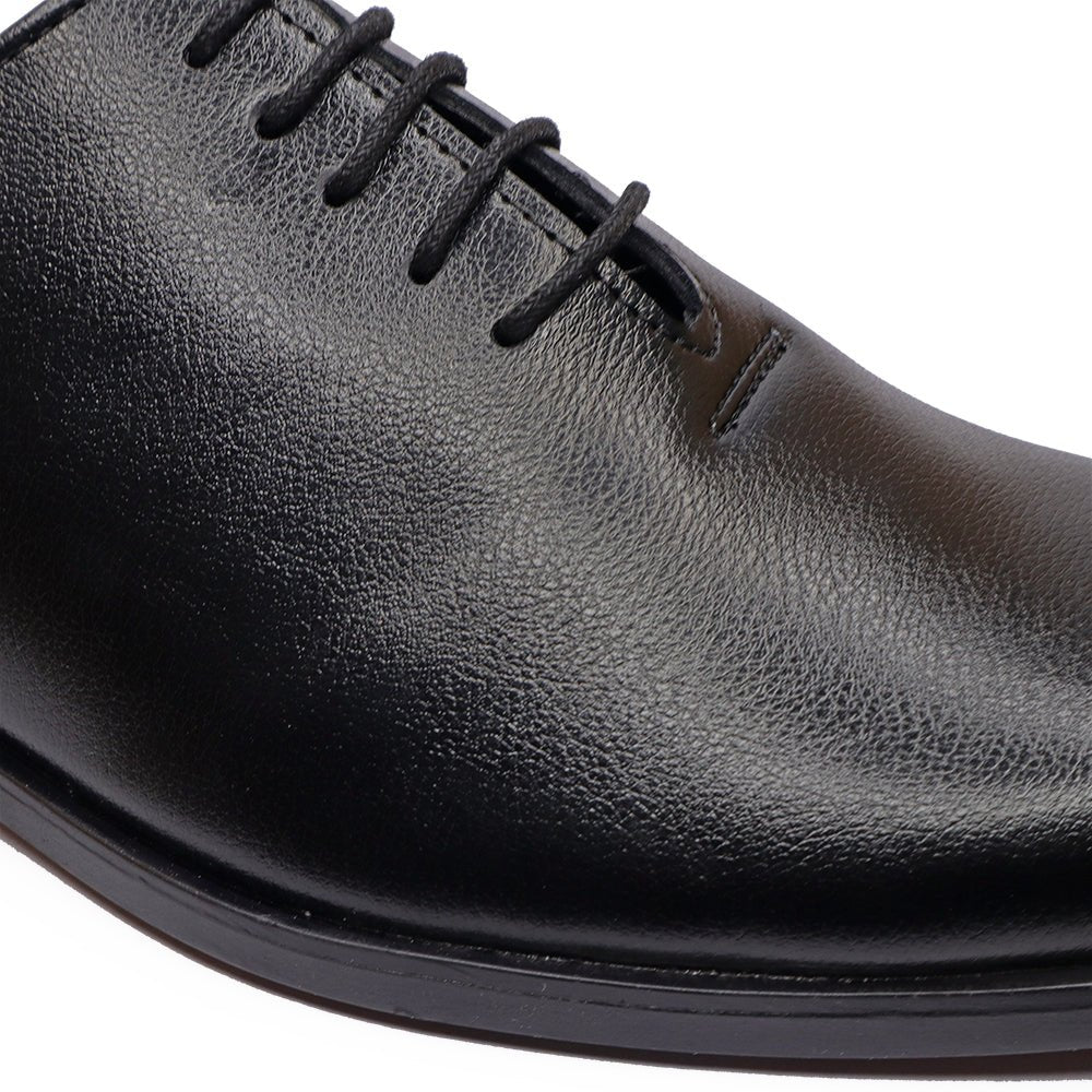 PREMIUM VEGAN LEATHER BLACK FORMAL SHOES FOR MEN - Comfitoes Footwear Pvt. Ltd.