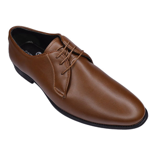 PREMIUM VEGAN LEATHER BROWN ANKLE FORMAL SHOES FOR MEN - Comfitoes Footwear Pvt. Ltd.