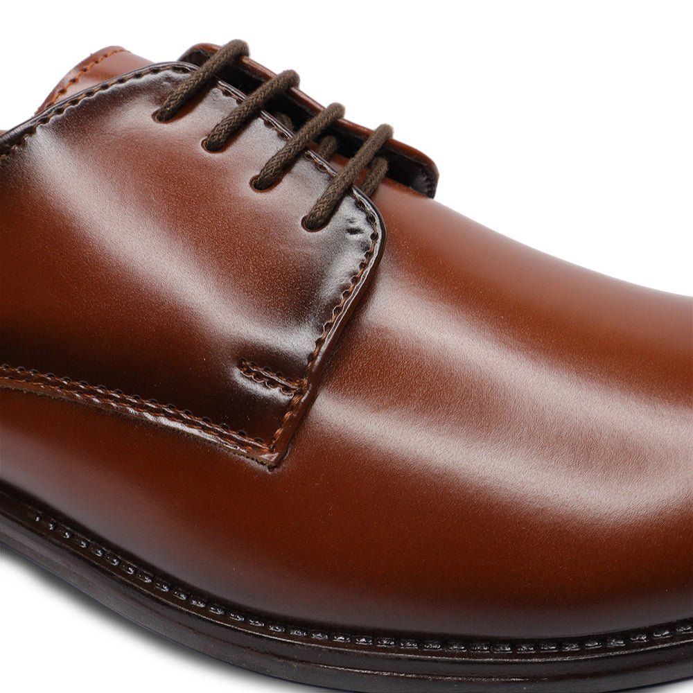 PREMIUM VEGAN LEATHER TAN FORMAL SHOES FOR MEN - Comfitoes Footwear Pvt. Ltd.
