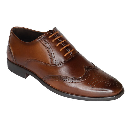 PREMIUM VEGAN LEATHER TAN FORMAL SHOES FOR MEN - Comfitoes Footwear Pvt. Ltd.
