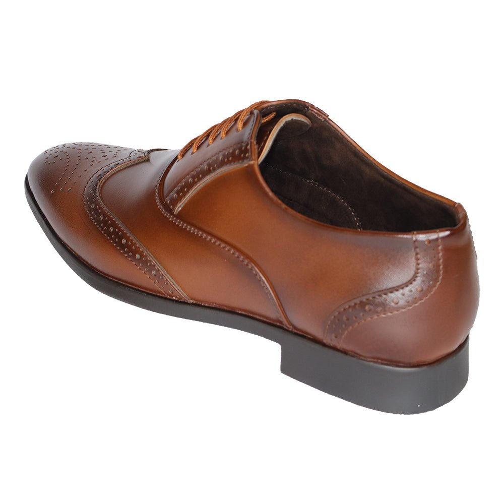 PREMIUM VEGAN LEATHER TAN FORMAL SHOES FOR MEN - Comfitoes Footwear Pvt. Ltd.