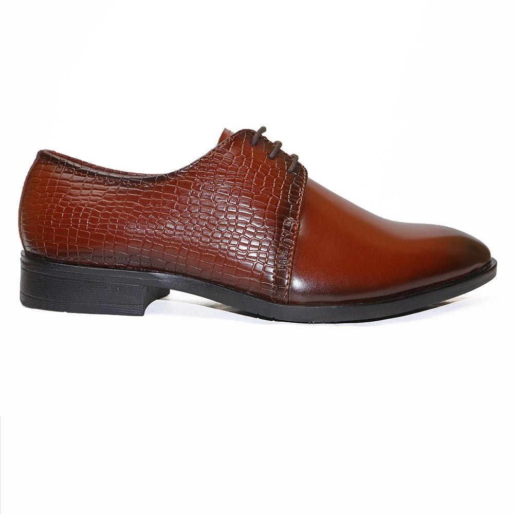 PREMIUM VEGAN LEATHER TAN FORMAL SHOES FOR MEN - Comfitoes Footwear Pvt. Ltd.