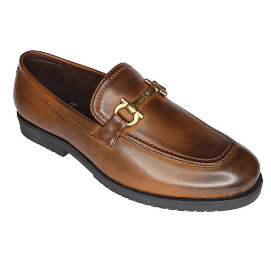 Tan Round Toe Loafer - Comfitoes Footwear Pvt. Ltd.