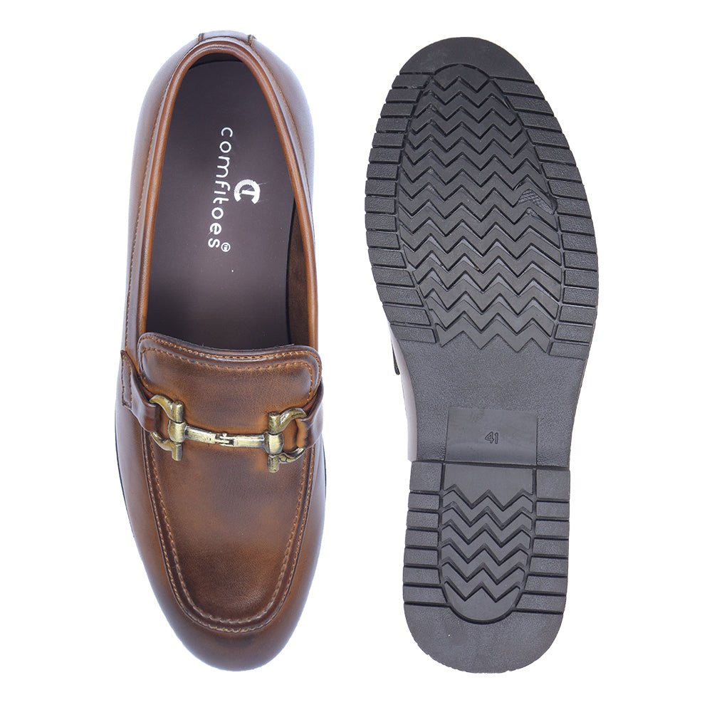 Tan Round Toe Loafer - Comfitoes Footwear Pvt. Ltd.