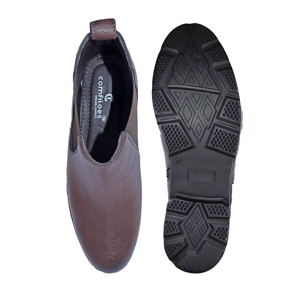 COMFITOES BROWN CHELSEA BOOTS FOR MEN - Comfitoes Footwear Pvt. Ltd.