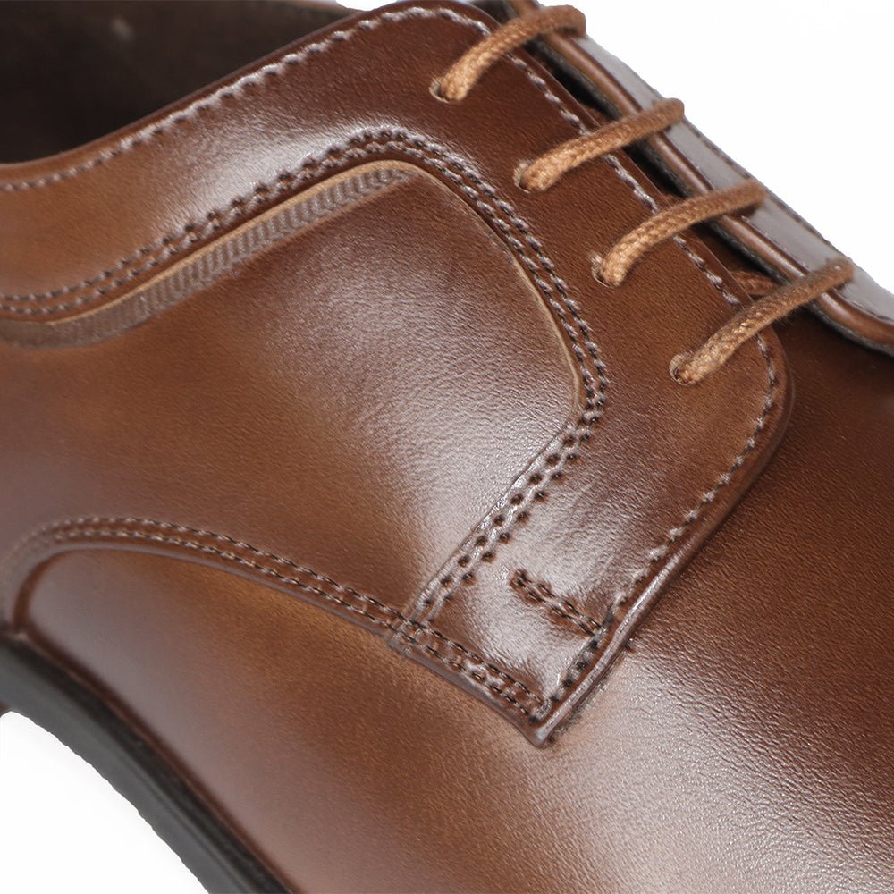 leather brown formal shoes for men